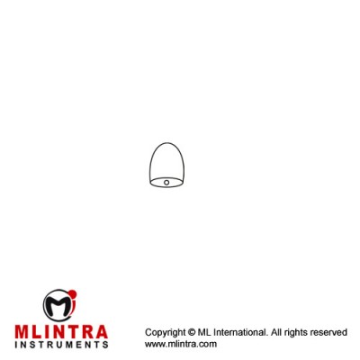 Nabatoff Vein Probe Olive Shaped Stainless Steel, Tip Diameter 9 mm Ø